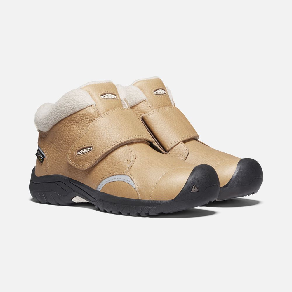 Keen Slip-On Kängor Barn Khaki - Kootenay Iii Waterproof Boots - 083164DYM